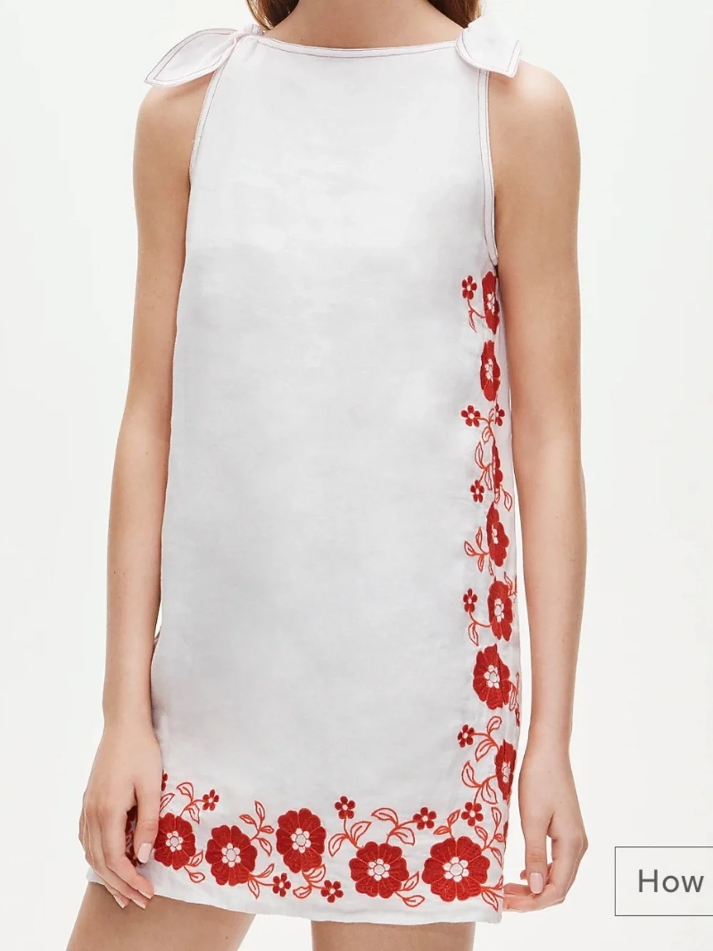 J crew Sadie Mini Dress In Embroidered Linen